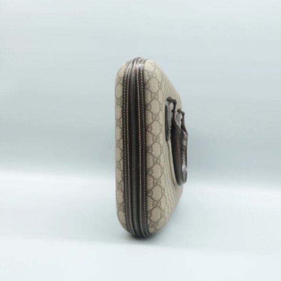 100%  Authentic GUCCI Brown Monogram Canvas Tote Bag - Picture 3 of 11